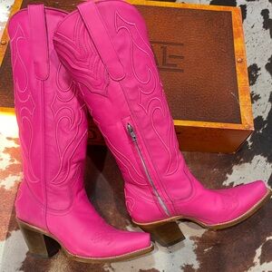 Pink Western Boots